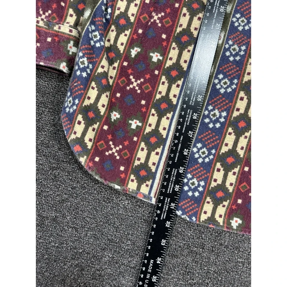 Vintage Woolrich Chamois Flannel Shirt Men's Medium Aztec Southwestern USA‎ Made